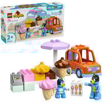 LEGO 10458 DUPLO Bluey Ausflug zur Eisdiele mit Bluey, Konstruktionsspielzeug 