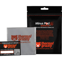 Thermal Grizzly Minus Pad extreme 2 - 100x 100x 0,5mm, Wärmeleitpads grau