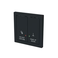 0 Wippe zwei-fach mit Bedruckung Do Not Disturb Make Up Room schwarz, Retail