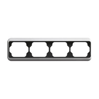 Busch-Jaeger Rahmen vierfach Rahmen waagerecht alpha titan, Retail