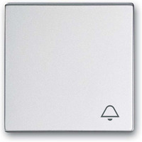 Busch-Jaeger Wippe mit Aufdruck mit Symbol Klingel aluminium, Retail