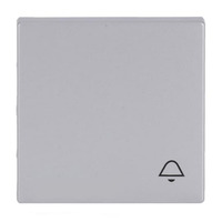 Busch-Jaeger Wippe mit Aufdruck mit Symbol Klingel aluminium, Retail