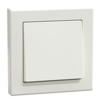 Merten Jumbo Schalter Wippe Komplettgehäuse Wechselschalter 10 Ampere 250 Volt AC weiß (glänzend), Retail