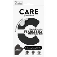 PanzerGlass Fearlessly Fashionable Case, Handyhülle schwarz, Samsung Galaxy S25 Ultra, QI-kompatibel