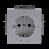 0 Objektsteckdose Typ 20 EUAB-83 aluminium, Retail