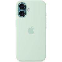 Apple Silikon Case mit MagSafe, Handyhülle hellgrün, iPhone 16