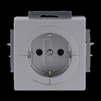 Busch-Jaeger Objektsteckdose Typ 20 EUAB-83 aluminium, Retail