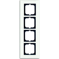 Busch-Jaeger Rahmen vierfach zum Abdecken von Schaltern, Tastern und Steckdosen weiß, Retail