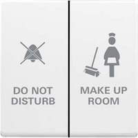 Busch-Jaeger Wippe mit Aufdruck weiß, Retail