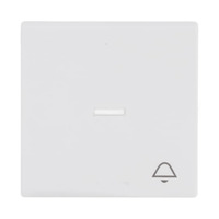 Busch-Jaeger Wippe tastschalter matt mit Symbol Klingel weiß (matt), Retail