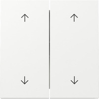 Gira Wippe zweifach mit Pfeilsymbolen weiß, Retail