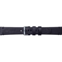 Samsung Leder Armband Essex von Strap Studio, Uhrenarmband schwarz, 20 mm, Samsung Galaxy Watch
