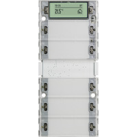 0 Tastsensor Drei Plus fünffach für KNX mit Inbetriebnahme-Wippe Retail