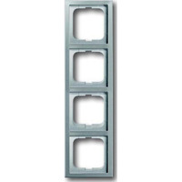 Busch-Jaeger Rahmen vierfach zum Abdecken von Schaltern, Tastern und Steckdosen edelstahl, Retail