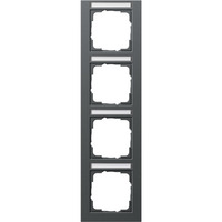 Gira Abdeckrahmen vierfach, Abdeckung anthrazit, Retail