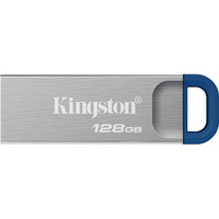 Kingston DataTraveler Kyson 128 GB, USB-Stick silber/blau