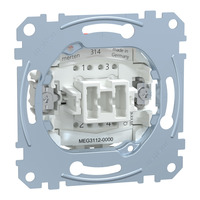 Merten Ausschalter Einsatz 2-polig 10 Ampere 10 AX 250 Volt Wechselstrom MEG3112-0000 Retail