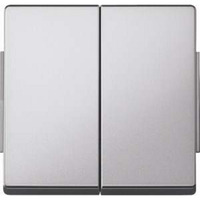 Merten Wippe Aluminium für Serienwechselschalter und Doppeltaster Einsatz aluminium, Retail