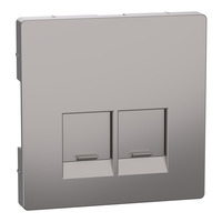 Merten Zentralplatte zwei fach grau, Retail