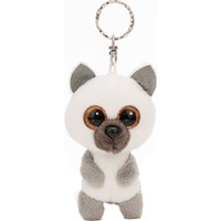 NICI GLUBSCHIS Schlüsselanhänger Lemur King Lou, Schlüsselring weiß