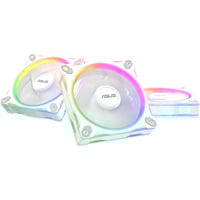 ASUS Prime MR120 ARGB Reverse Fan, Gehäuselüfter weiß, 120 mm