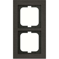 Busch-Jaeger Abdeckrahmen 2-fach, Abdeckung grau, Retail