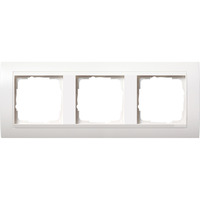 Gira Abdeckrahmen dreifach Rahmen matt für Event System, Abdeckung weiß (matt), Retail