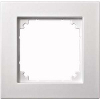 Merten Rahmen einfeldig für bündigen Einbau, Typ 488119, aus Thermoplast, matt, IP20 weiß (matt), Retail