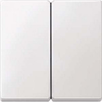 Merten Wippe für Serienschalter, zweiteilige Wippe, geeignet für Rolladensteuerung, Kunststoff Duroplast weiß (glänzend), Retail