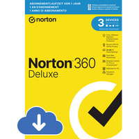 Norton 360 Deluxe, Sicherheit, Datensicherung-Software Deutsch, 12 Monate / 1 User / 3 Geräte