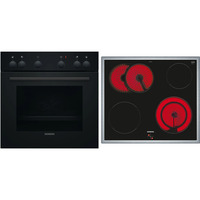 Siemens EQ110KAFBE, Herdset schwarz/edelstahl