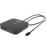 i-tec USB-C Dual HDMI Docking Station, Dockingstation schwarz, Power Delivery 100 W, HDMI
