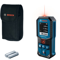Bosch Professional Laser-Entfernungsmesser GLM 40-31 Professional blau/schwarz, Reichweite 50m, rote Laserlinie