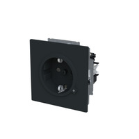 Busch-Jaeger Schutzkontaktsteckdose mit erhöhtem Berührungsschutz Safety Plus schwarz, Retail