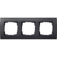 Gira Abdeckrahmen drei fach mit Zwischenrahmen, Abdeckung anthrazit, Retail