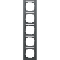 Gira Abdeckrahmen fünffach, Abdeckung anthrazit, Retail