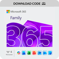 Microsoft 365 Family Subscription, Office-Software Mehrsprachig, Download, 1 Jahr