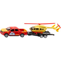 SIKU SUPER Nissan Navara mit Helikopter, Modellfahrzeug 