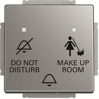Busch-Jaeger Klingeltasteneinsatz Do Not Disturb Make Up Room, Taster edelstahl, Retail