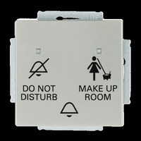 Busch-Jaeger Klingeltasteneinsatz Do Not Disturb Make Up Room, Taster edelstahl, Retail