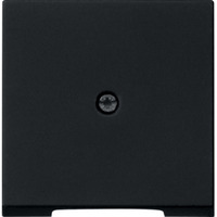 Gira Abdeckung für Schnurableitung und Fernmeldeverbinderdose matt lackiert schwarz, Retail