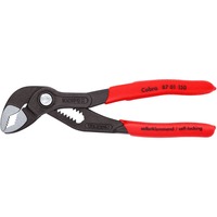 KNIPEX Cobra 87 01 150, 150mm, Rohr- / Wasserpumpen-Zange schwarz/rot, Wasserpumpenzange, 11-fach verstellbar