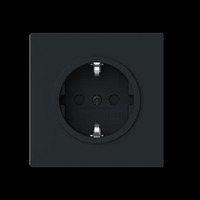 Busch-Jaeger Schutzkontaktsteckdose Safety Plus schwarz, Retail