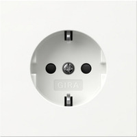 Gira Schutzkontaktsteckdose Typ F 16 Ampere 250 Volt mit erhöhtem Berührungsschutz weiß, Retail