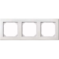 Merten Rahmen dreifach waagerecht und senkrecht Montage, Thermoplast, matt, 484319 weiß (matt), Retail