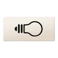 Merten Symbol Licht rechteckig, Schalter weiß, Retail