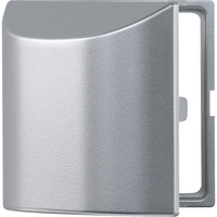 Merten Zwischenring mit Klappdeckel, Adapter aluminium, Retail