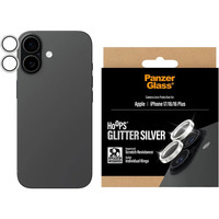 PanzerGlass Hoops Kameraschutz, Schutzfolie silber, iPhone 17 / 16 / 16 Plus