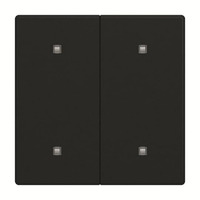 Busch-Jaeger Wippe zwei fach Elektroniktaster schwarz, Retail