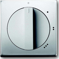 Busch-Jaeger Zentralscheibe Edelstahl Dreistufen Drehschalter, Abdeckung edelstahl, Retail